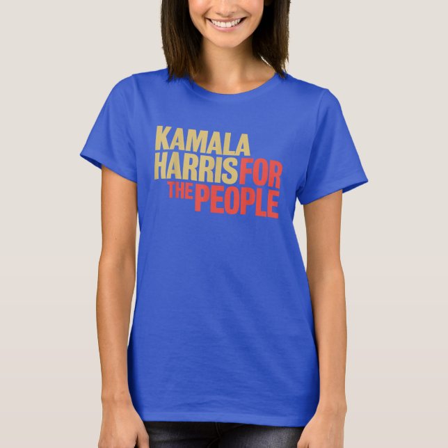 Kamala Harris till folkvald president 2024 T Shirt (Framsida)