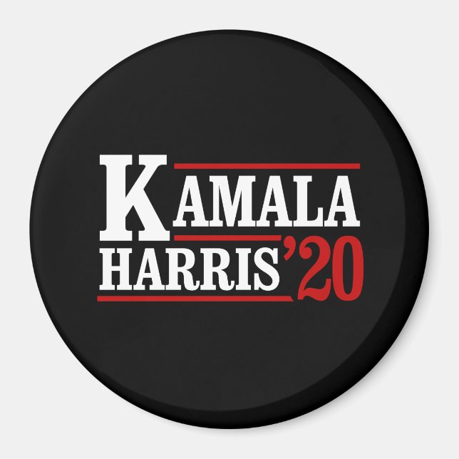 Kamala Harris till president 2020 - vit - Magnet (Framsidan)