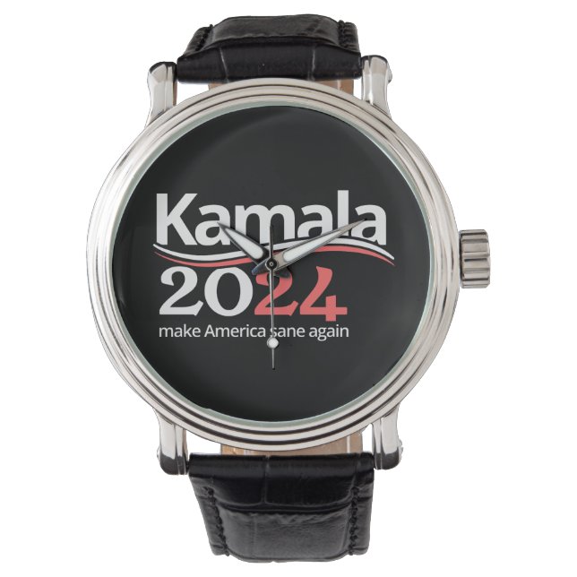 Kamala Harris till president 2024 Armbandsur (Framsida)