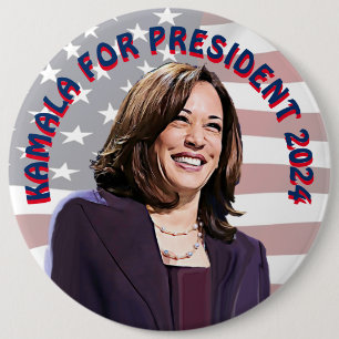Kamala Harris till president 2024 Jumbo-Sized Knapp