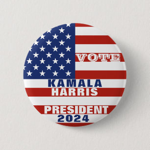 Kamala Harris till president 2024 Kampanj Knapp