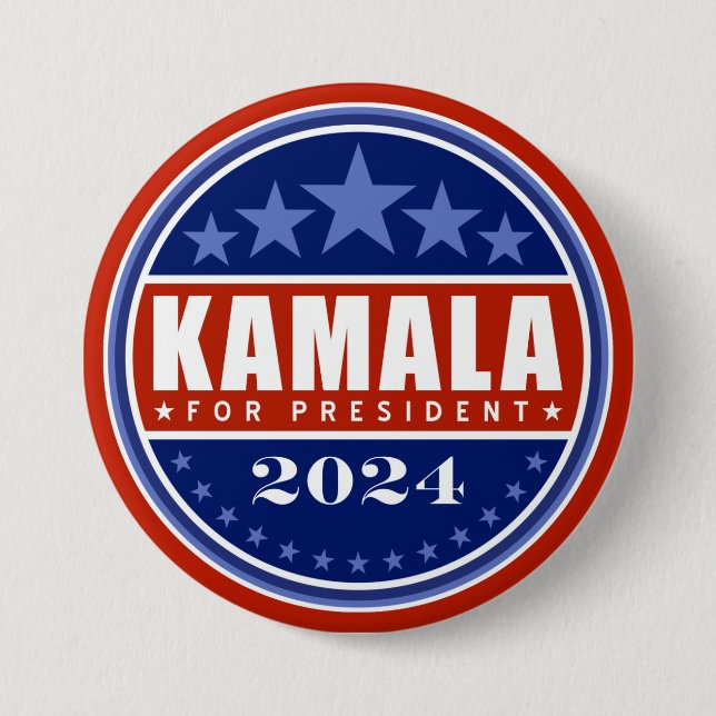 Kamala Harris till president 2024 Knapp (Framsida)
