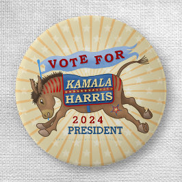Kamala Harris till president 2024 Knapp