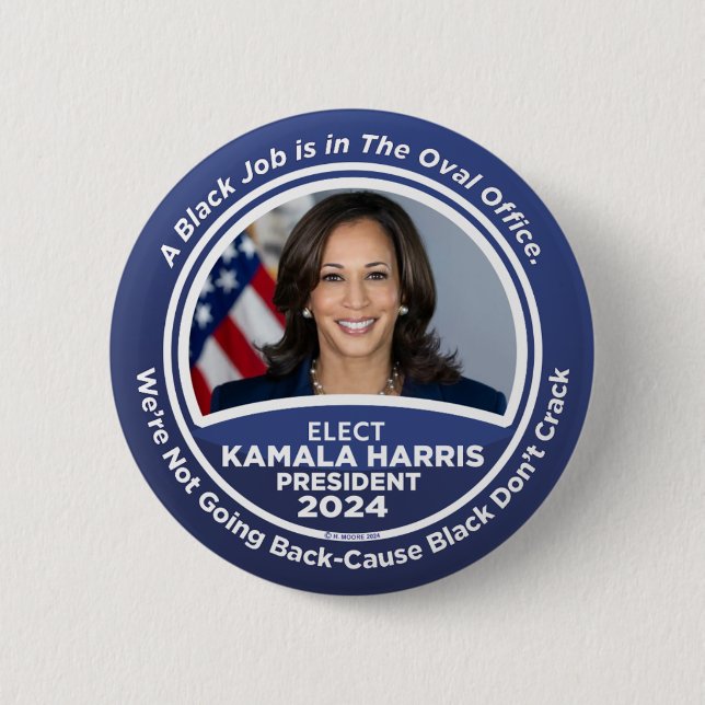 Kamala Harris till president 2024 Knapp (Framsida)