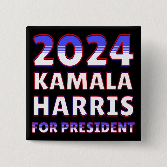 Kamala Harris till president 2024 Knapp (Framsida)