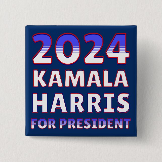 Kamala Harris till president 2024 Knapp (Framsida)