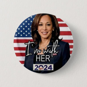 Kamala harris till president 2024 Kvinnor Knapp