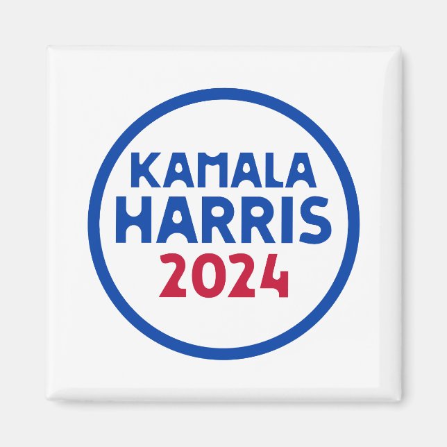 Kamala Harris till president 2024 Magnet (Framsidan)