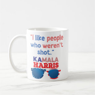 Kamala Harris till president 2024 rolig anti-trump Kaffemugg