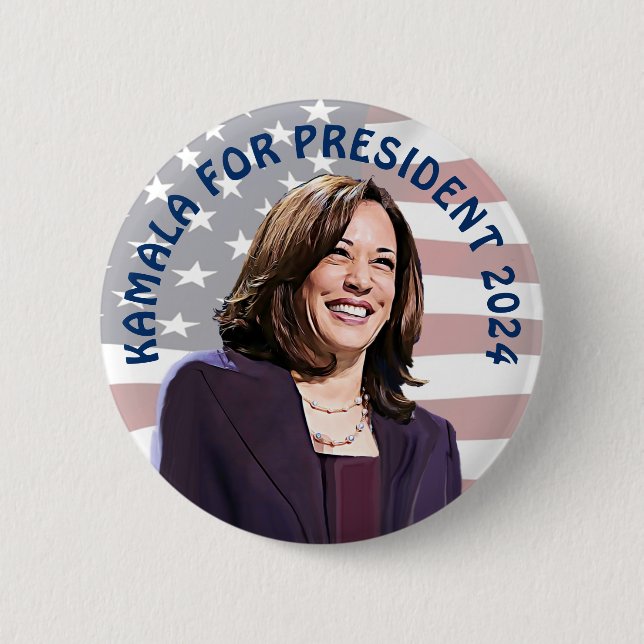 Kamala Harris till president 2024 | Rösta Kamala! Knapp (Framsida)