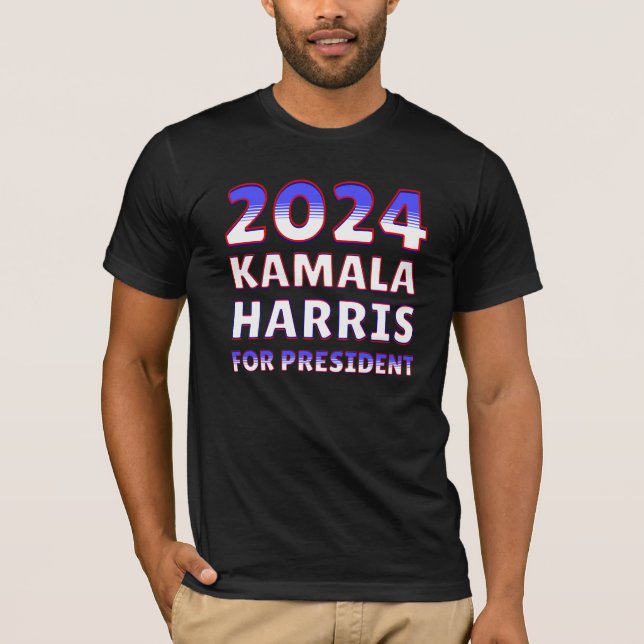 Kamala Harris till president 2024 T Shirt (Framsida)
