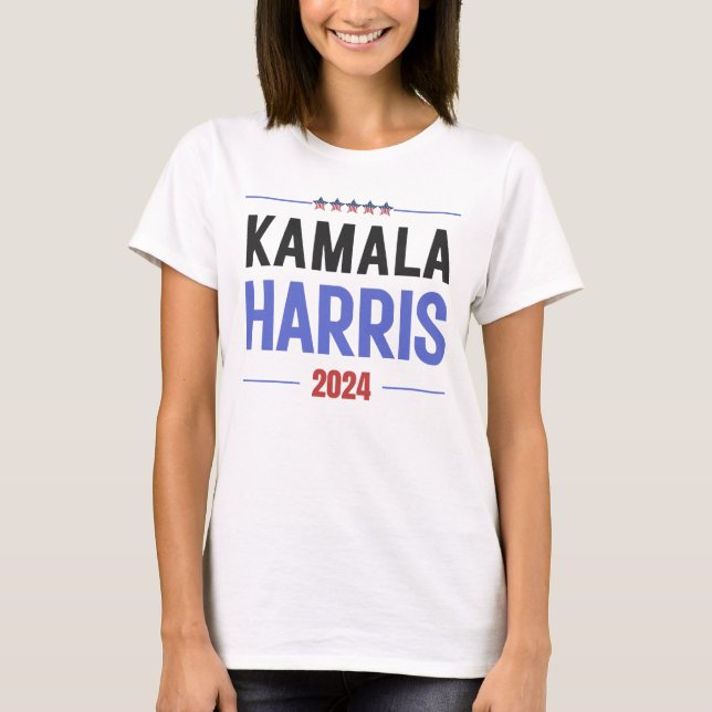Kamala Harris till president 2024 T Shirt (Framsida)