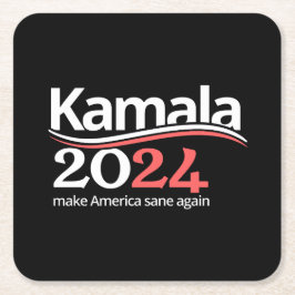 Kamala Harris till president 2024 Underlägg Papper Kvadrat
