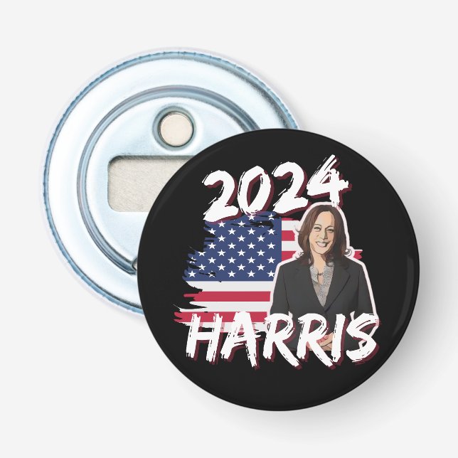 Kamala Harris till president 2024 USA:s val Flasköppnare (Framsidan)