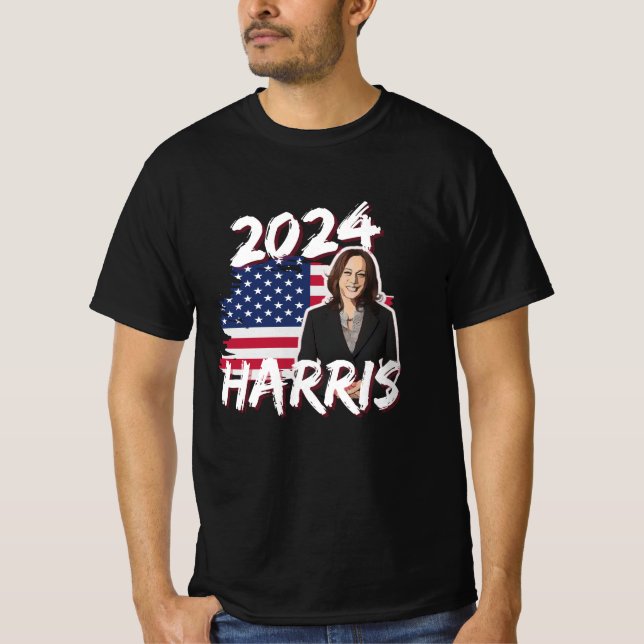 Kamala Harris till president 2024 USA:s val T Shirt (Framsida)