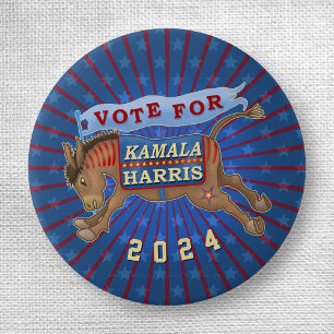Kamala Harris till president Donkey 2024 Knapp