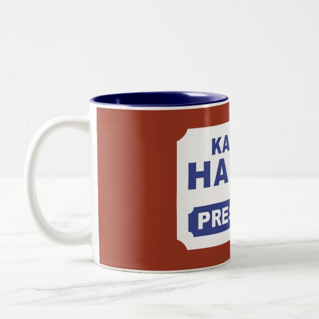 KAMALA HARRIS TILL PRESIDENT Två-Tonad MUGG (Vänster)