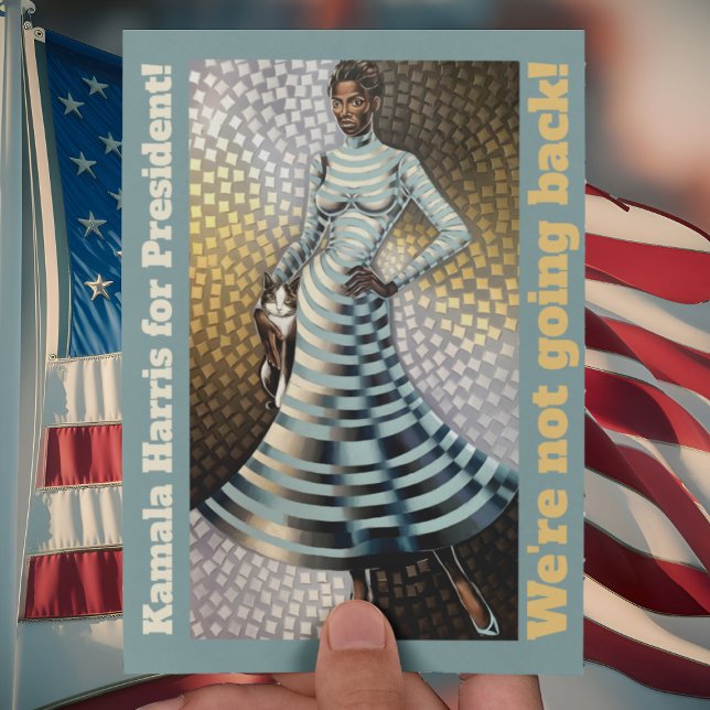 Kamala Harris till president! Vi backar inte! Vykort (Skapare uppladdad)
