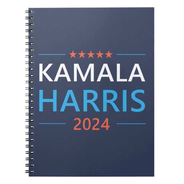 Kamala Harris till talman 2024 Anteckningsbok (Framsidan)