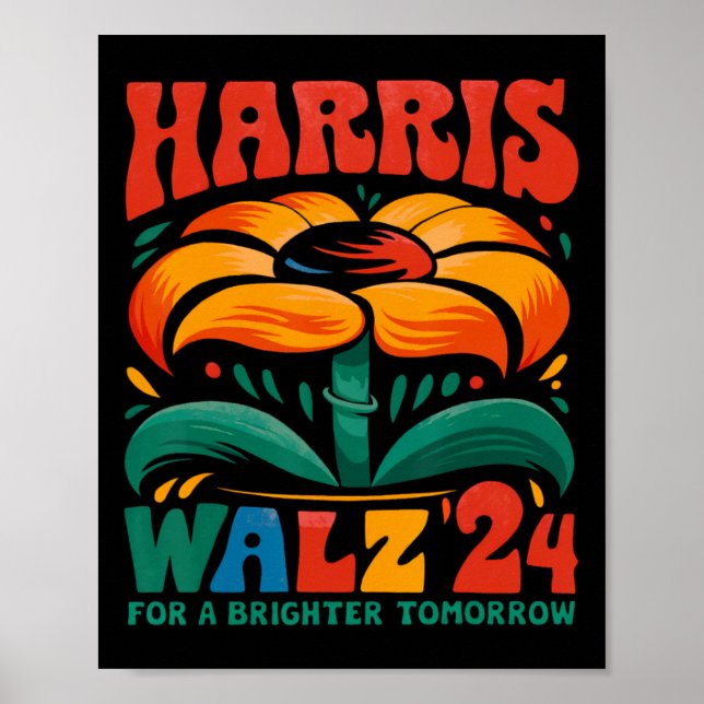 Kamala Harris Tim W 2024 Peace Lgbt Harris W Waltz Poster (Framsidan)