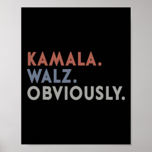 Kamala Harris Tim W Självklart Vote Harris Waltz 2 Poster