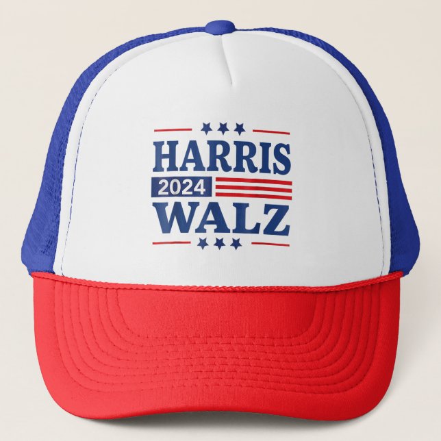 Kamala Harris Tim Waltz Walz 2024 Harris Waltz 24 Keps (Framsida)