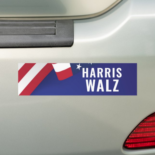 Kamala Harris Tim Walz 2024 Bildekal (På Bil)