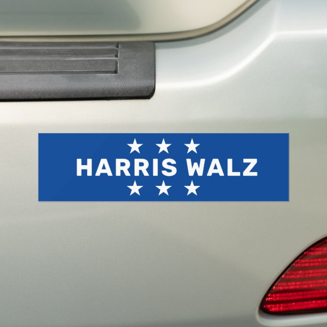 Kamala Harris Tim Walz 2024 Bildekal (På Bil)