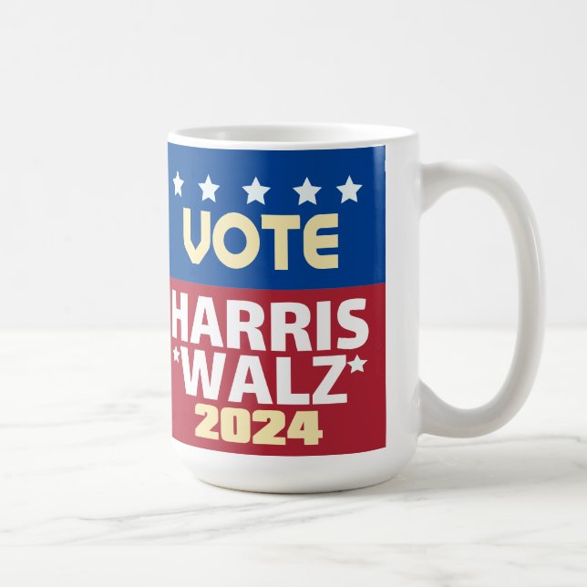 Kamala Harris Tim Walz 2024 Kaffemugg (Höger)