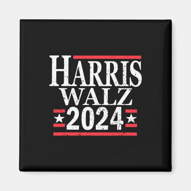 Kamala Harris Tim Walz 2024 Magnet (Framsidan)