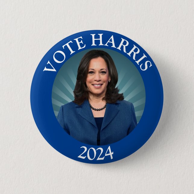 Kamala Harris Tim Walz 2024 Omröstningsresultat Knapp (Framsida)