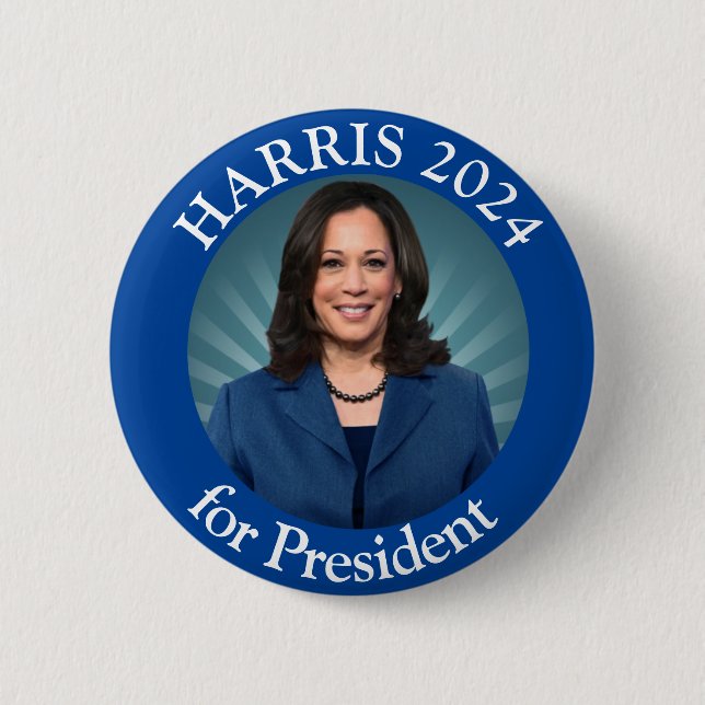 Kamala Harris Tim Walz 2024 Omröstningsresultat Knapp (Framsida)
