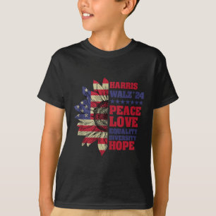 Kamala Harris Tim Walz 2024 Peace Lgbt Harris Walz T Shirt