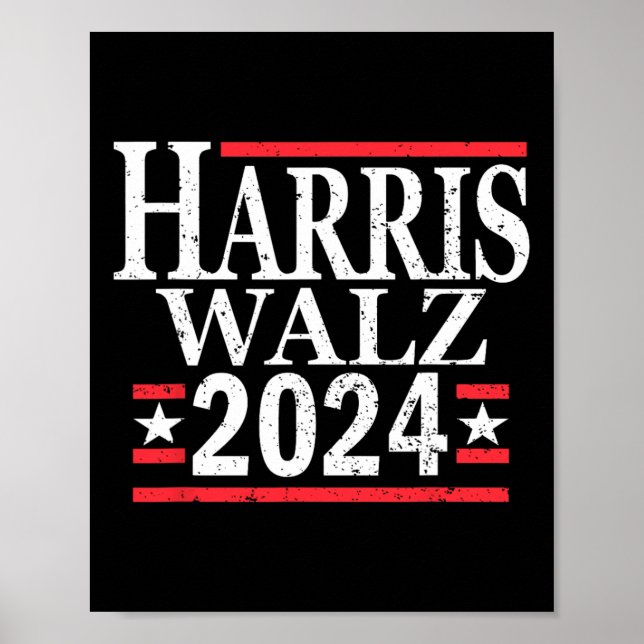 Kamala Harris Tim Walz 2024 Poster (Framsidan)