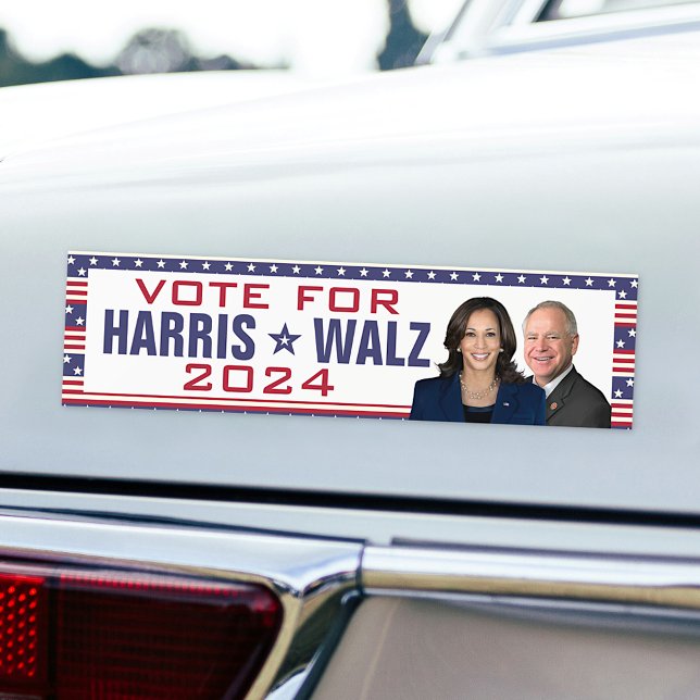 Kamala Harris Tim Walz 2024 President Vice Photos Bildekal (Skapare uppladdad)