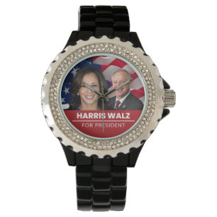 Kamala Harris Tim Walz för president 2024 Armbandsur