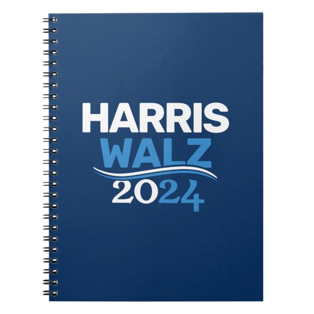 Kamala Harris Tim Walz Kampanj 2024 Presidetial Anteckningsbok (Framsidan)