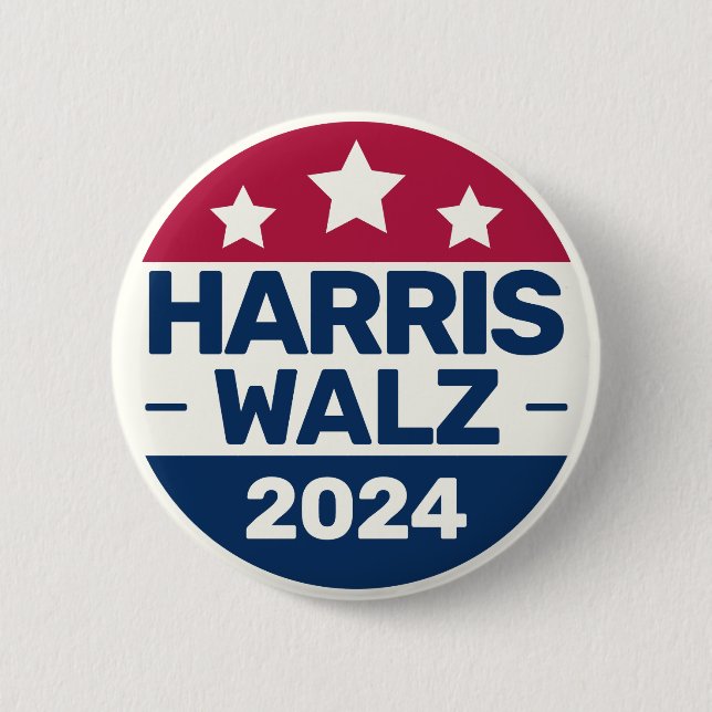 Kamala Harris Tim Walz kampanj 2024 Presidetial Knapp (Framsida)
