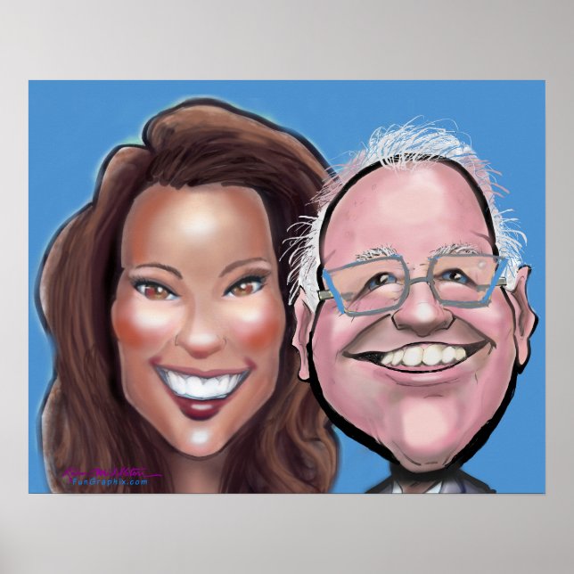 Kamala Harris Tim Walz Poster (Framsidan)