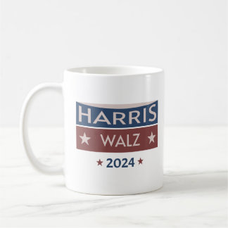 Kamala Harris Tim Walz Presidentval 2024 Kaffemugg