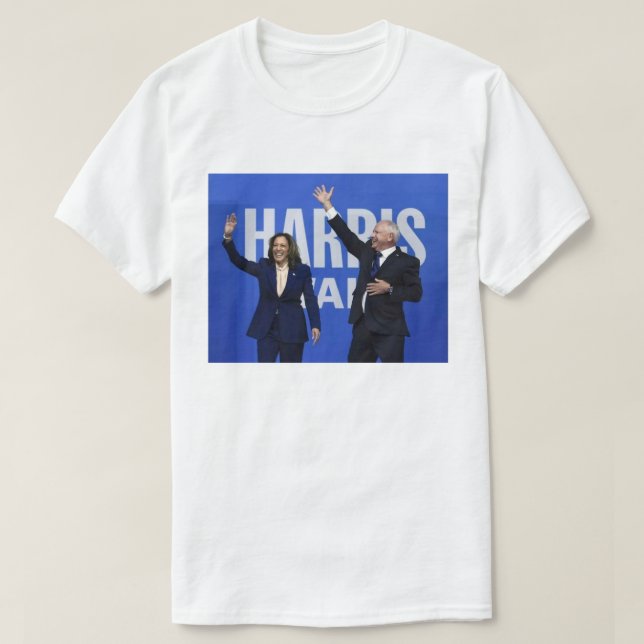 Kamala Harris Tim Walz T Shirt (Design framsida)