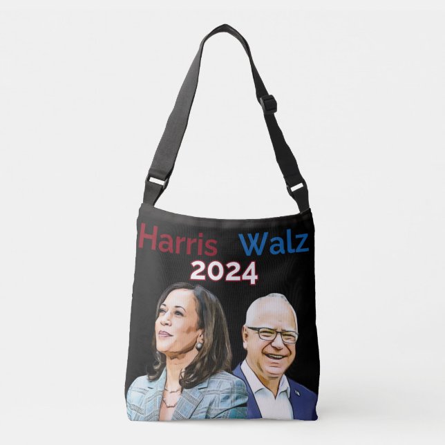 Kamala Harris Tim Walz Valet 2024 Toteväska Axelväska (Framsida)