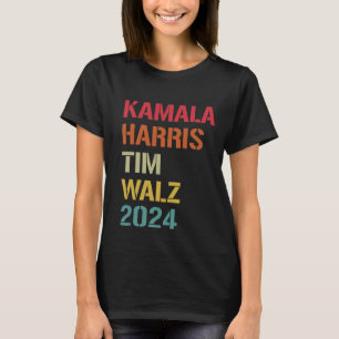 Kamala Harris Tim Walz Waltz 2024 Val Democra T Shirt