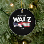 Kamala Harris Tim Walz Waltz 2024 Val Julgransprydnad Keramik<br><div class="desc">Kamala Harris Tim Walz Waltz 2024 Val</div>