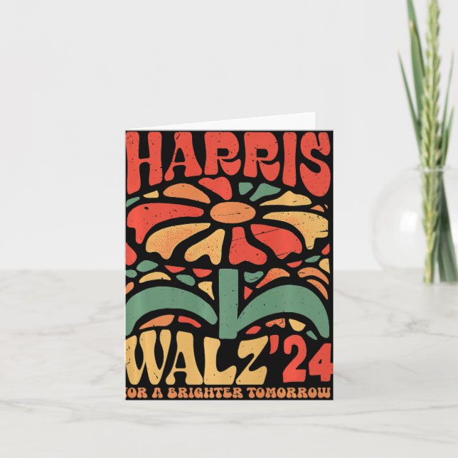 Kamala Harris Tim Walz Waltz Kort (Framsida)