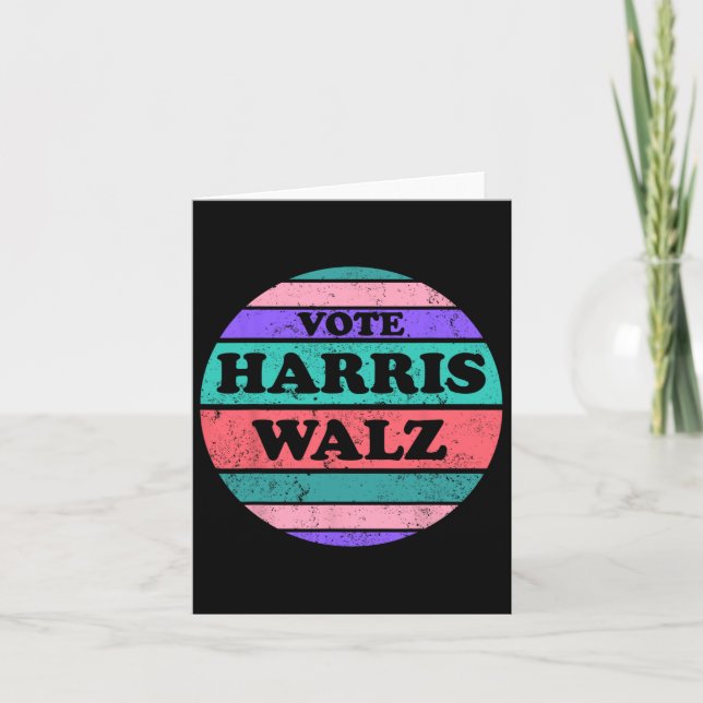 Kamala Harris Tim WAlzheimer President 2024 Kort (Framsida)