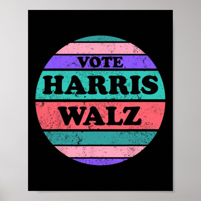Kamala Harris Tim WAlzheimer President 2024  Poster (Framsidan)