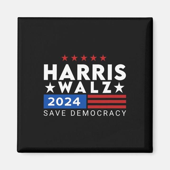 Kamala Harris Tim WAlzheimer Vice President 47 Magnet (Framsidan)