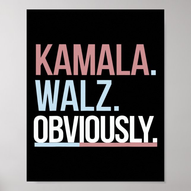 Kamala Harris Tim Wheimer är uppenbarligen omröstn Poster (Framsidan)
