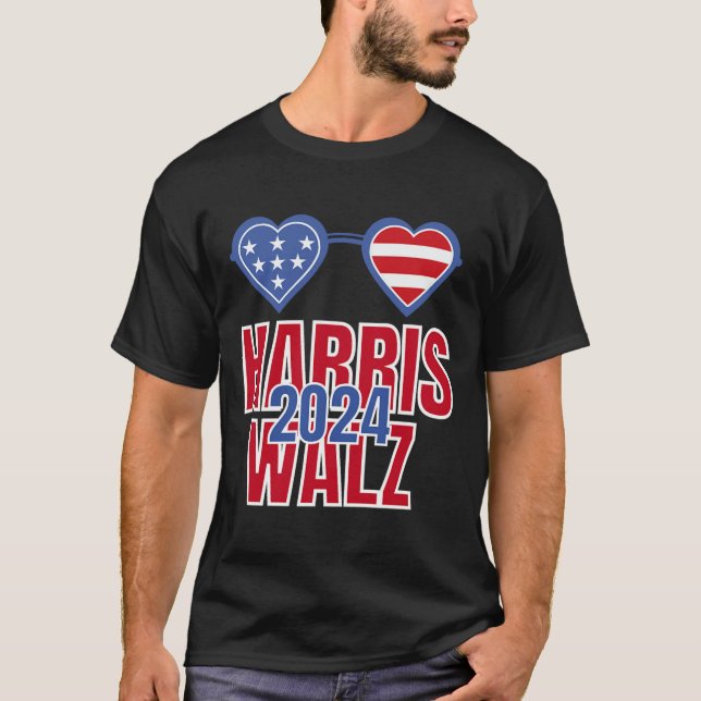 Kamala Harris Tim Wheimer Waltz T Shirt (Framsida)